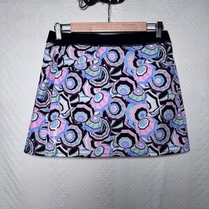 NEW RLX Ralph Lauren Ladies Umbrella geo Print Golf Skort Size Small